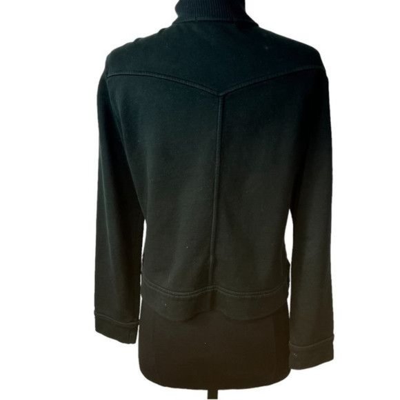 Ralph Lauren Forest Green Cardigan Sweater Tight Knit Zip Up Sz M - Picture 5 of 9